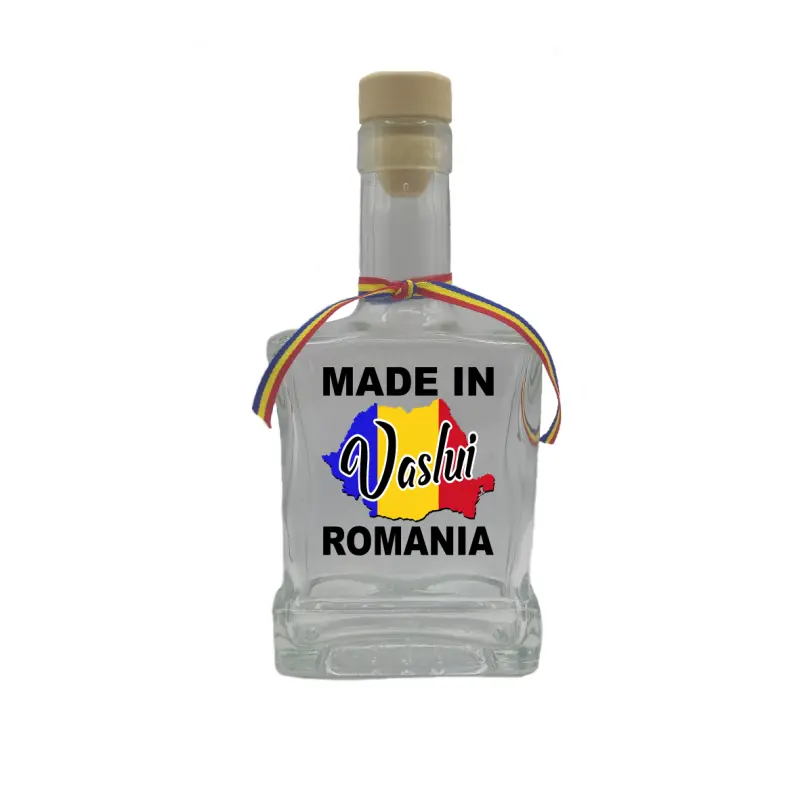 Made in vaslui romania, sticla cu mesaj plata, 500 ml, model divgs179 06 30